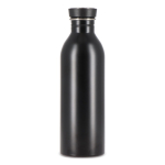 Gourde en acier inoxydable avec anse en silicone sur le bouchon 500 ml couleur noir septième vue