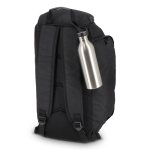 Gourde en acier inoxydable avec anse en silicone sur le bouchon 500 ml couleur argenté huitième vue