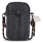 Sac bandoulière avec espace pour une bouteille d’eau de 500 ml couleur noir deuxième vue