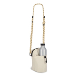 Sac bandoulière avec espace pour une bouteille d’eau de 500 ml couleur beige sixième vue