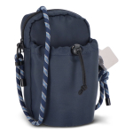 Sac bandoulière avec espace pour une bouteille d’eau de 500 ml couleur bleu foncé