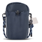 Sac bandoulière avec espace pour une bouteille d’eau de 500 ml couleur bleu foncé deuxième vue