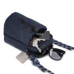 Sac bandoulière avec espace pour une bouteille d’eau de 500 ml couleur bleu foncé septième vue