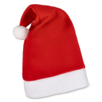 Bonnet de Père Noël personnalisable en flanelle au toucher doux couleur rouge