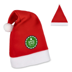 Bonnet de Père Noël personnalisable en flanelle au toucher doux