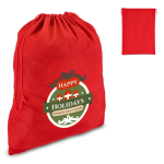 Grand sac cadeau en feutre avec cordons assortis