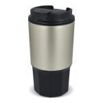 Mug de voyage en acier inoxydable avec couvercle anti-fuite 450 ml couleur noir