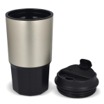 Mug de voyage en acier inoxydable avec couvercle anti-fuite 450 ml couleur noir deuxième vue