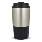 Mug de voyage en acier inoxydable avec couvercle anti-fuite 450 ml couleur noir troisième vue