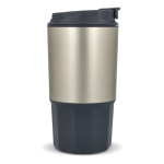 Mug de voyage en acier inoxydable avec couvercle anti-fuite 450 ml couleur gris cinquième vue