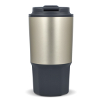 Mug de voyage en acier inoxydable avec couvercle anti-fuite 450 ml couleur gris sixième vue