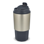 Mug de voyage en acier inoxydable avec couvercle anti-fuite 450 ml couleur gris septième vue