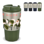 Mug de voyage en acier inoxydable avec couvercle anti-fuite 450 ml