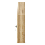 Horloge de table en bambou en forme de maison à personnaliser couleur naturel cinquième vue