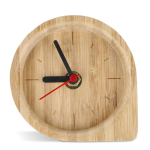 Horloge de table décorative en bambou naturel personnalisable couleur naturel