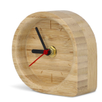 Horloge de table décorative en bambou naturel personnalisable couleur naturel deuxième vue