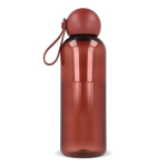 Gourde en plastique monochrome avec bouchon rond à anse 600 ml couleur bordeaux quatrière vue