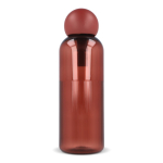 Gourde en plastique monochrome avec bouchon rond à anse 600 ml couleur bordeaux cinquième vue