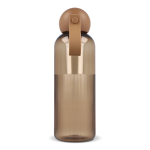 Gourde en plastique monochrome avec bouchon rond à anse 600 ml couleur camel troisième vue