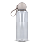 Gourde en plastique monochrome avec bouchon rond à anse 600 ml couleur gris clair quatrière vue