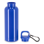 Bouteille en plastique aux couleurs vives avec bouchon assorti 500 ml couleur bleu deuxième vue