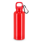 Bouteille en plastique aux couleurs vives avec bouchon assorti 500 ml couleur rouge