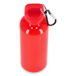 Bouteille en plastique aux couleurs vives avec bouchon assorti 500 ml couleur rouge troisième vue