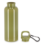Bouteille en plastique aux couleurs vives avec bouchon assorti 500 ml couleur vert olive deuxième vue