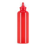 Gourde en plastique aux couleurs vives avec bouchon assorti 750 ml couleur rouge sixième vue