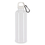 Gourde en plastique aux couleurs vives avec bouchon assorti 750 ml couleur blanc