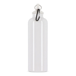 Gourde en plastique aux couleurs vives avec bouchon assorti 750 ml couleur blanc cinquième vue