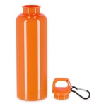 Gourde en plastique aux couleurs vives avec bouchon assorti 750 ml couleur orange deuxième vue