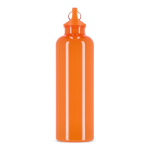 Gourde en plastique aux couleurs vives avec bouchon assorti 750 ml couleur orange sixième vue