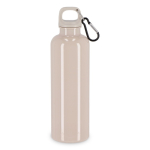 Gourde en plastique aux couleurs vives avec bouchon assorti 750 ml couleur beige