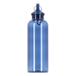 Gourde en plastique aux couleurs vives et transparentes 500 ml couleur bleu transparent cinquième vue