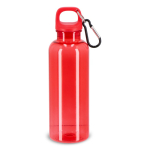 Gourde en plastique aux couleurs vives et transparentes 500 ml couleur rouge transparent