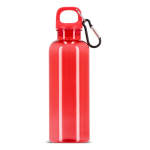 Gourde en plastique aux couleurs vives et transparentes 500 ml couleur rouge transparent deuxième vue