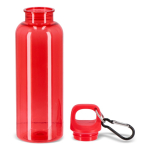 Gourde en plastique aux couleurs vives et transparentes 500 ml couleur rouge transparent sixième vue