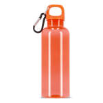 Gourde en plastique aux couleurs vives et transparentes 500 ml couleur orange transparent quatrière vue