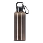 Gourde en plastique aux couleurs vives et transparentes 500 ml couleur noir transparent deuxième vue