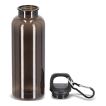 Gourde en plastique aux couleurs vives et transparentes 500 ml couleur noir transparent sixième vue