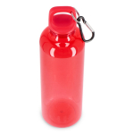 Gourde en plastique aux couleurs vives et transparentes 750 ml couleur rouge transparent troisième vue