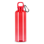 Gourde en plastique aux couleurs vives et transparentes 750 ml couleur rouge transparent quatrière vue