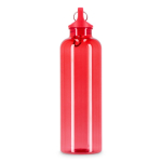 Gourde en plastique aux couleurs vives et transparentes 750 ml couleur rouge transparent sixième vue