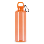Gourde en plastique aux couleurs vives et transparentes 750 ml couleur orange transparent quatrière vue