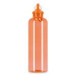 Gourde en plastique aux couleurs vives et transparentes 750 ml couleur orange transparent sixième vue