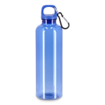Gourde en plastique aux couleurs vives et transparentes 750 ml couleur bleu clair transparent