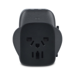 Adaptateur de voyage compact compatible dans plus de 150 pays couleur noir sixième vue