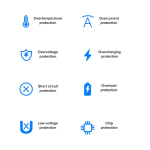 Adaptateur de voyage compact compatible dans plus de 150 pays couleur noir