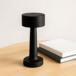 Lampe de table avec 3 modes lumière et capteur tactile couleur noir quatrière vue